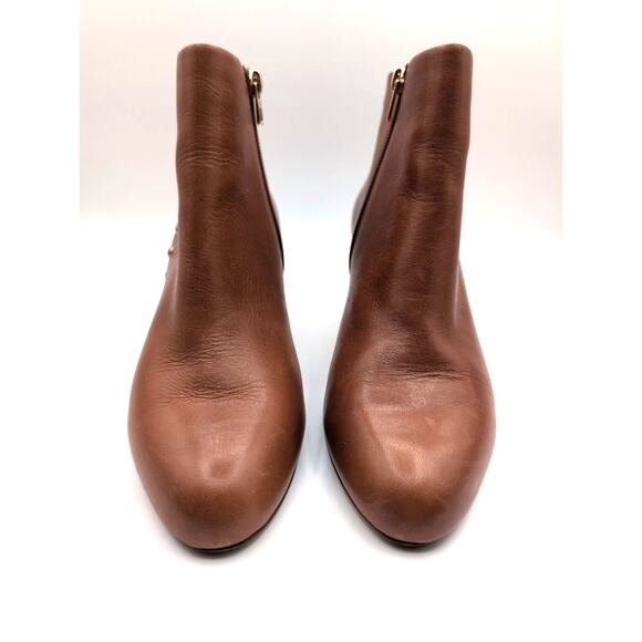 Coach | Hickory Saddle Soft Shine Calf Leather Ankle Boots | Size 8B - Picture 1 of 11